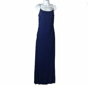 Rimini Shaw Maxi Strappy Formal‎ Dress Blue Size 8